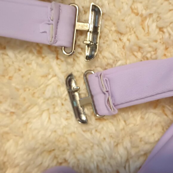 NWOT~ SHEIN 2 Piece Bikini Set Underwire Halter Triangle Bra & Hipster Bottom - Picture 12 of 12